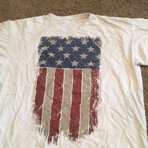 Large America Flag Tee